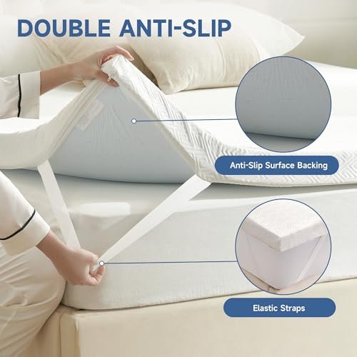 Eiayeebil 2 Inch Memory Foam Mattress Topper Queen