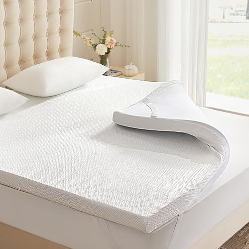 Eiayeebil 2 Inch Memory Foam Mattress Topper Queen