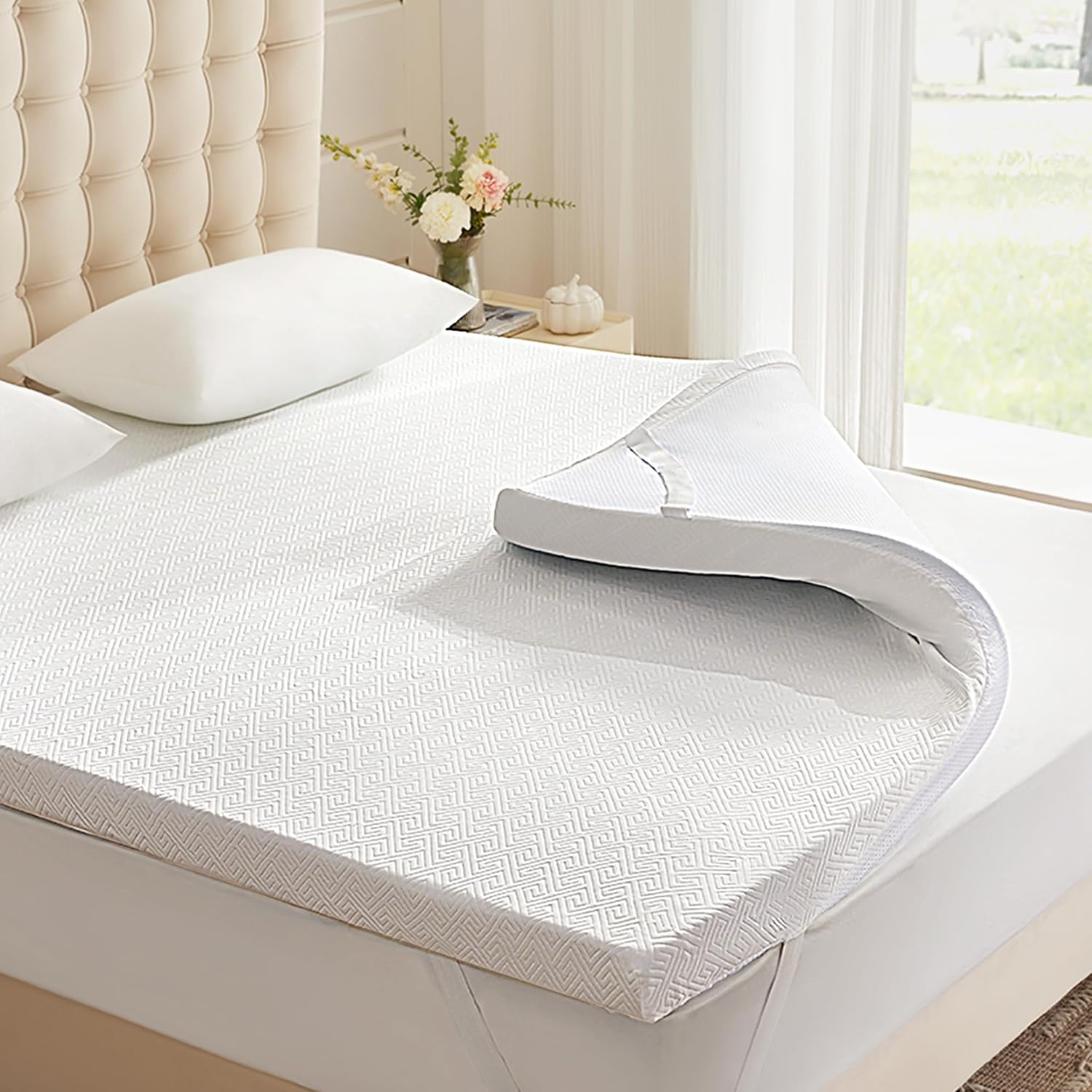 Eiayeebil 3 Inch Memory Foam Mattress Topper Twin XL